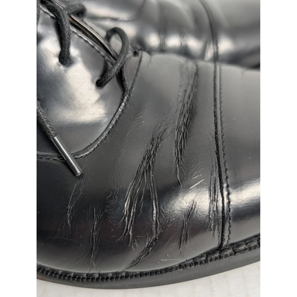 Cole Haan Men's 11.5M Black Leather Cap Toe Oxford Dress Shoes Nike Air